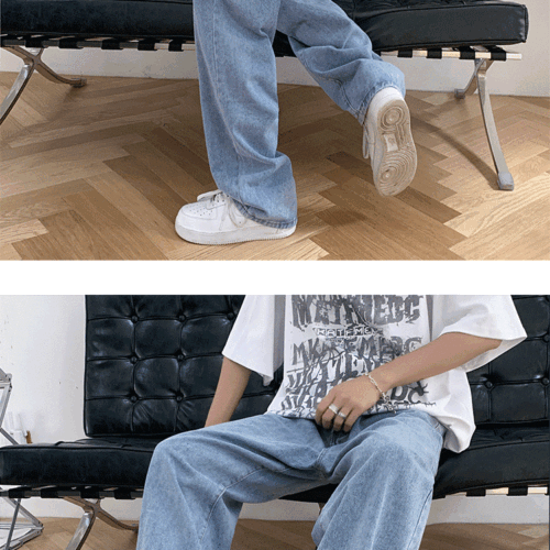 QUẦN DÀI JEANS ỐNG RỘNG NAM TS088X