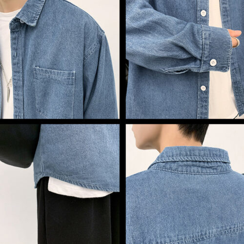 ÁO SƠ MI TAY DÀI JEANS NAM TS105J