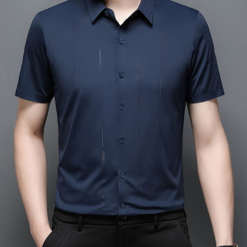 ÁO SƠ MI CỔ BẺ NAM TS150L