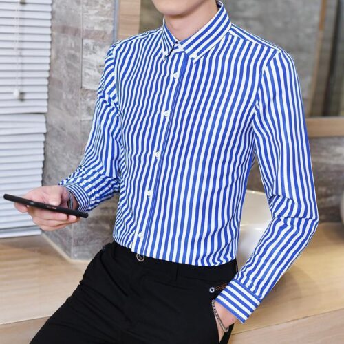 ÁO SƠ MI CỔ SỌC NAM TS175R