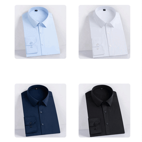 ÁO SƠ MI TAY DÀI CỔ BẺ NAM TS293A