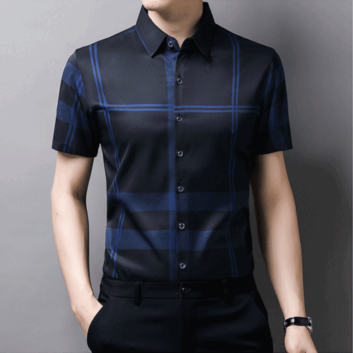 ÁO SƠ MI CỔ BẺ TAY NGẮN TS257B