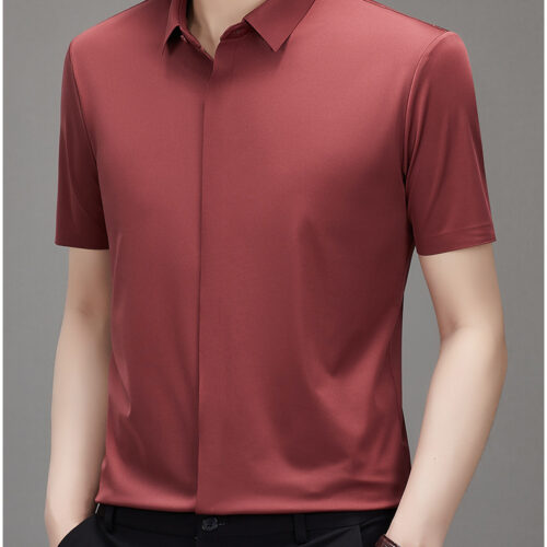 ÁO SƠ MI DẤU NÚT TAY NGẮN TS276Q