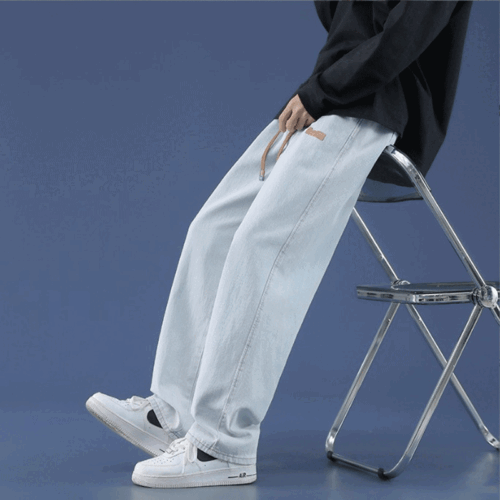 QUẦN DÀI JEANS NAM ỐNG RỘNG TS244D