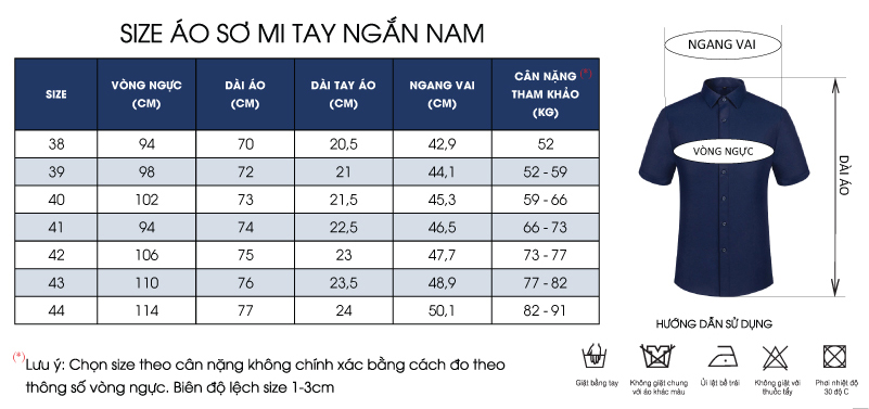 Thông số size
