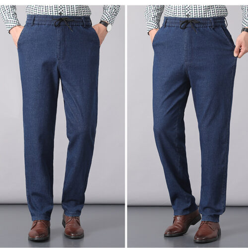 QUẦN DÀI JEANS LƯNG THUN NAM TRUNG NIÊN TS418A