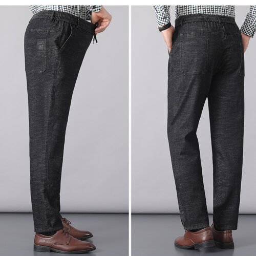 QUẦN DÀI JEANS LƯNG THUN NAM TRUNG NIÊN TS418A