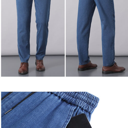 QUẦN DÀI JEANS LƯNG THUN NAM TRUNG NIÊN TS418A