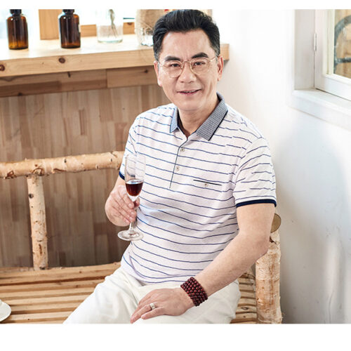 ÁO THUN POLO TRUNG NIÊN NAM TS388-6628 TRẮNG