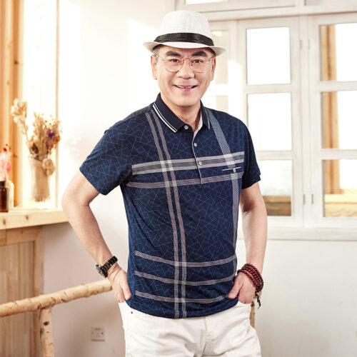 ÁO THUN POLO TRUNG NIÊN NAM TS388-6628 TRẮNG
