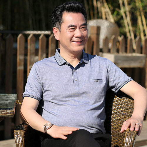 ÁO THUN POLO TRUNG NIÊN NAM TS388-6628 TRẮNG