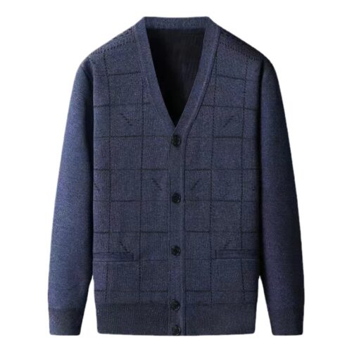 ÁO KHOÁC LEN NAM U40 U50 U60 TS470-CARO LẠC ĐÀ