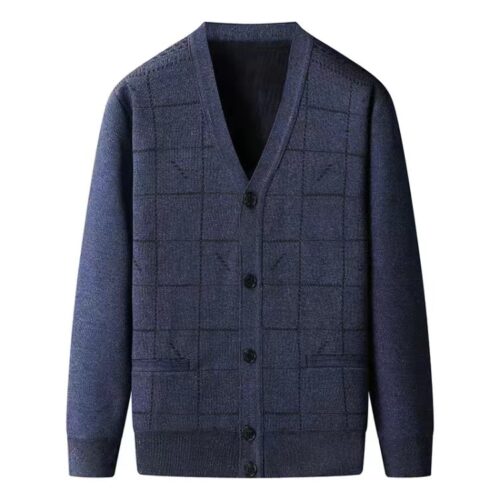 ÁO KHOÁC LEN NAM U40 U50 U60 TS470-CARO LẠC ĐÀ
