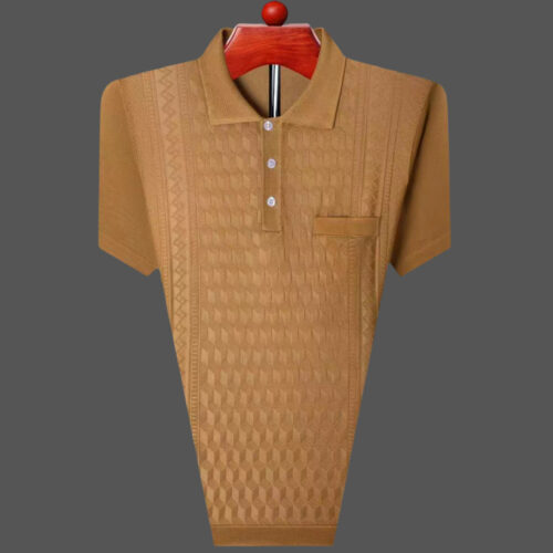 ÁO THUN CỔ TRỤ TRUNG NIÊN NAM TS383B