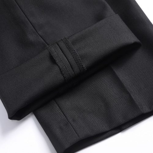 COMBO ÁO VEST GHI LÊ QUẦN TÂY NAM ĐEN