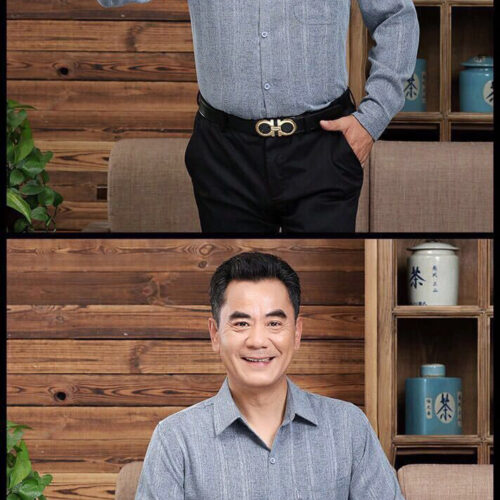 ÁO SƠ MI TAY DÀI NAM U40 U50 U60 TS489B