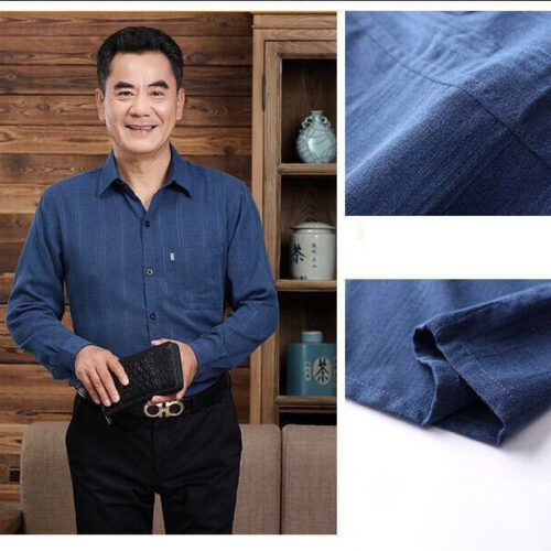 ÁO SƠ MI TAY DÀI NAM U40 U50 U60 TS489B