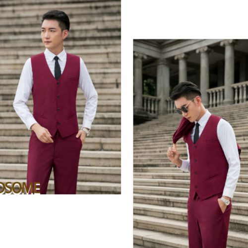 COMBO ÁO GHI LÊ QUẦN TÂY NAM ĐỎ