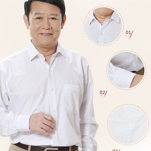 ÁO SƠ MI TAY DÀI NAM U40 U50 U60 TS491-3