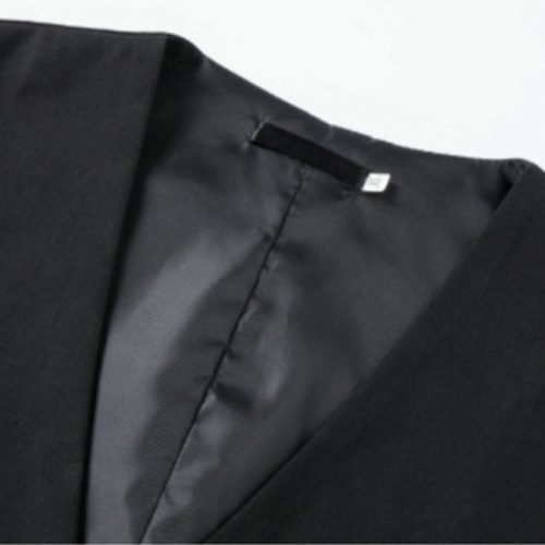 COMBO ÁO VEST GHI LÊ QUẦN TÂY NAM ĐEN