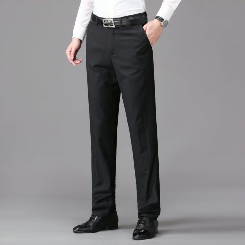 COMBO ÁO VEST GHI LÊ QUẦN TÂY NAM ĐEN