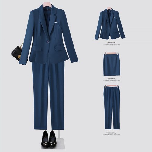 COMBO QUẦN ÁO VEST NỮ TSN007-ÁO KHOÁC + QUẦN XANH