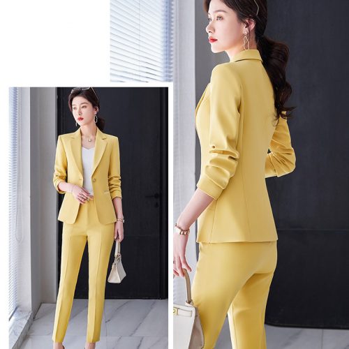 BỘ QUẦN ÁO VEST NỮ TSN029-BỘ-VÀNG