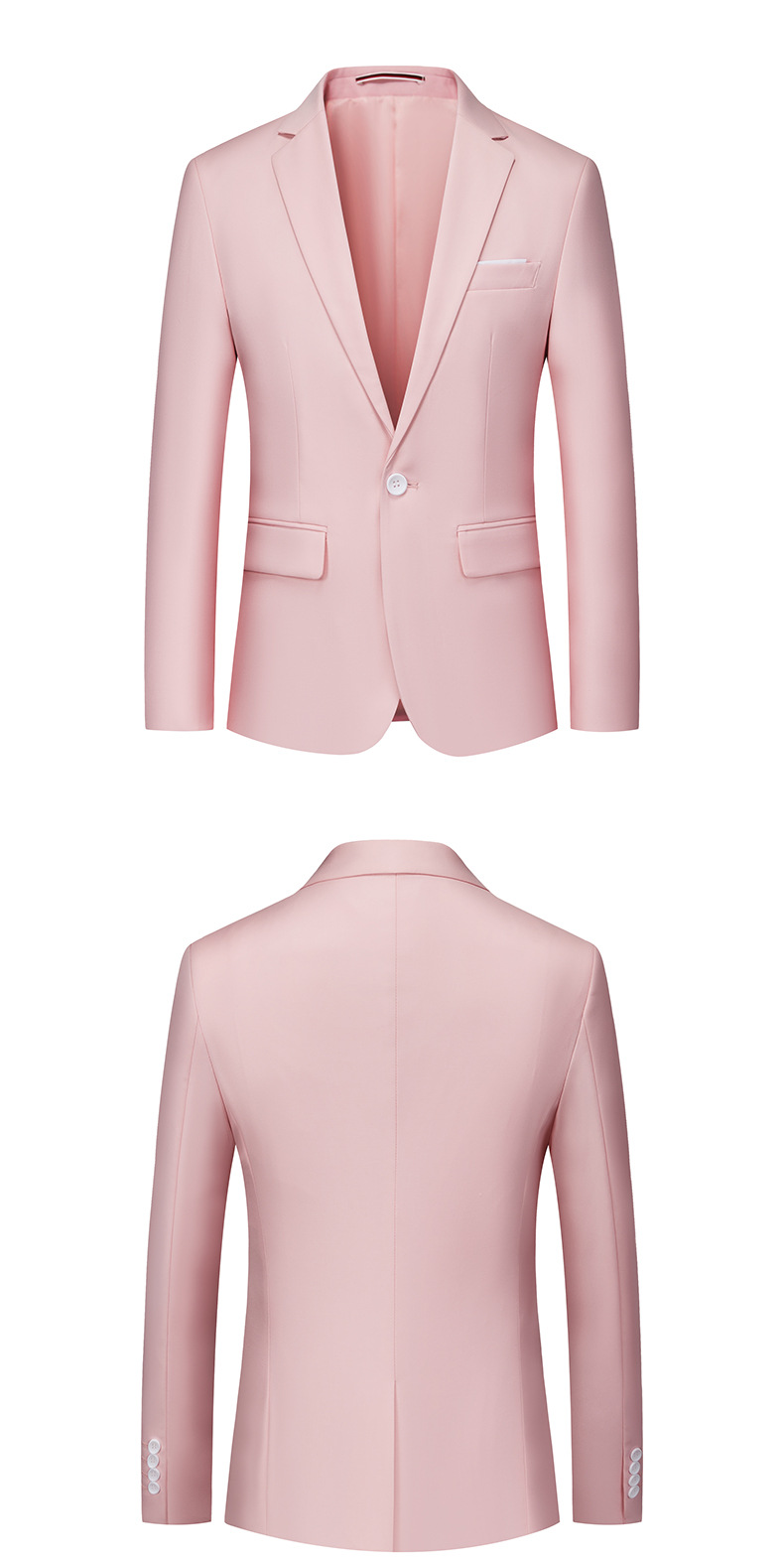 Áo blazer nam hồng nhạt