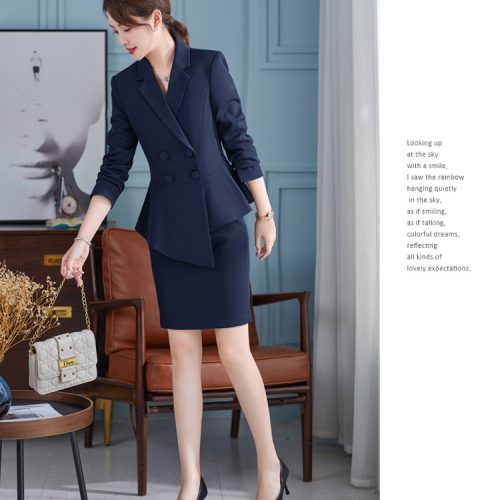 CHÂN VÁY NỮ TSN023-VÁY MÀU XANH ĐẬM