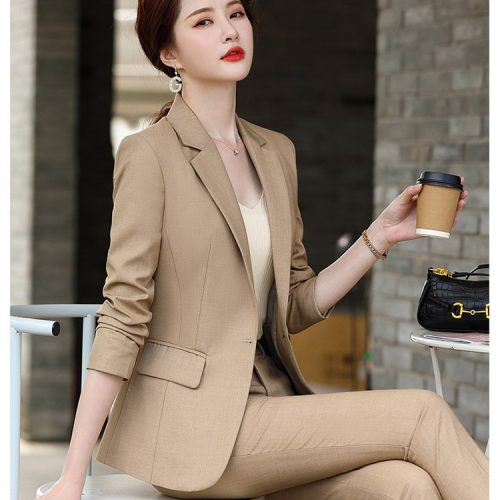 BỘ QUẦN ÁO VEST NỮ TSN041-BỘ-KAKI