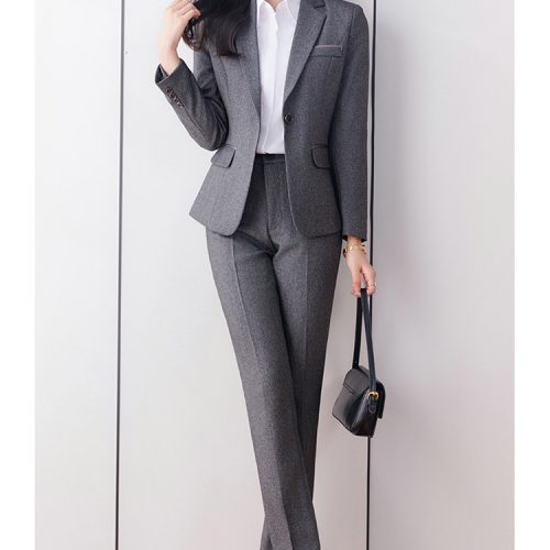 BỘ QUẦN ÁO VEST NỮ TSN006-BỘ-VEST-XÁM