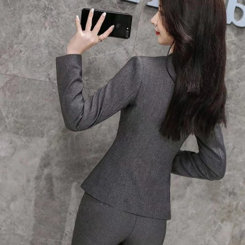 BỘ QUẦN ÁO VEST NỮ TSN003-BỘ XÁM