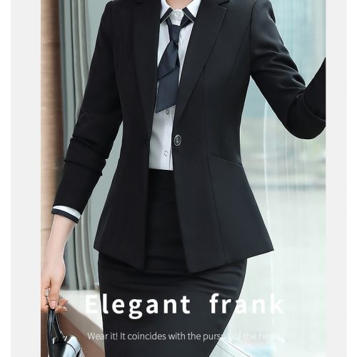 BỘ VEST ĐEN + QUẦN DÀI + ÁO SƠ MI TRẮNG + VÁY TSN004