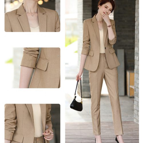 BỘ QUẦN ÁO VEST NỮ TSN041-BỘ-KAKI