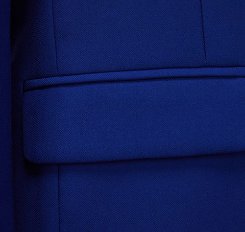 ÁO VEST NAM 1 NÚT TS592-TRỜI XANH