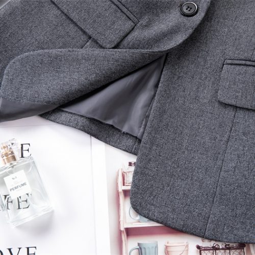 COMBO CHÂN VÁY ÁO VEST NỮ TSN016-ÁO KHOÁC XÁM + VÁY 082
