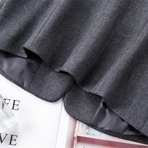 COMBO CHÂN VÁY ÁO VEST NỮ TSN016-ÁO KHOÁC XÁM + VÁY 082