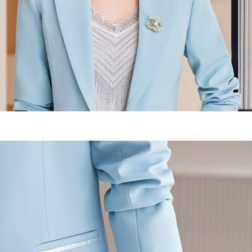 BỘ QUẦN ÁO VEST NỮ TSN029-BỘ-XANH