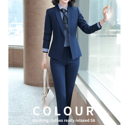 BỘ VEST XANH NAVY + QUẦN TÂY + ÁO SƠ MI XANH TSN004
