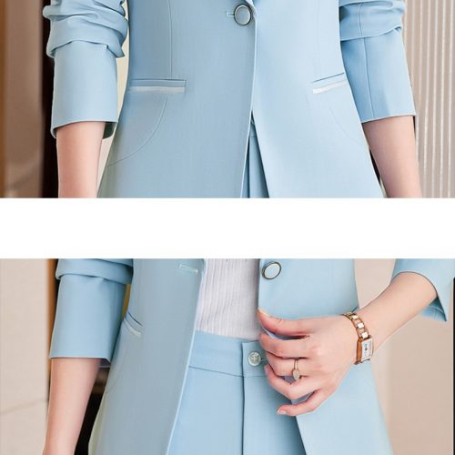 BỘ QUẦN ÁO VEST NỮ TSN029-BỘ-XANH