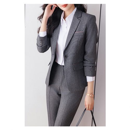 BỘ QUẦN ÁO VEST NỮ TSN006-BỘ-VEST-XÁM