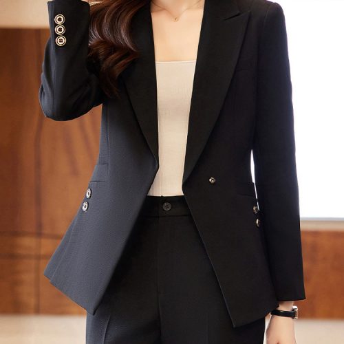 ÁO KHOÁC NỮ TSN036-ÁO KHOÁC ĐƠN MÀU ĐEN (2)