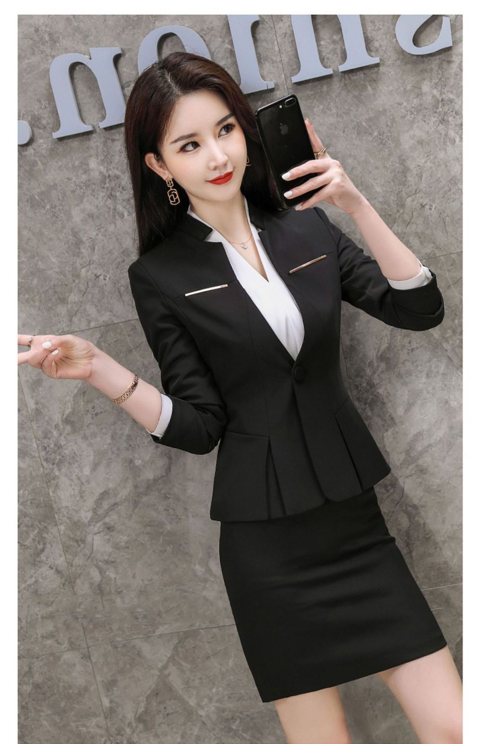 Combo áo vest và chân váy nữ đẹp