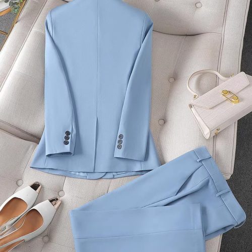 SET QUẦN ÁO VEST NỮ TSN025-BỘ VEST XANH