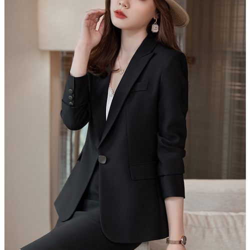 COMBO CHÂN VÁY ÁO VEST NỮ TSN043-ÁO KHOÁC ĐEN + VÁY ĐEN 076