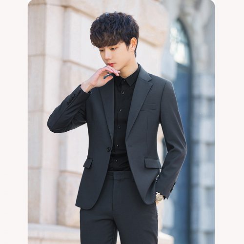ÁO VEST NAM CAO CẤP TS534-XANH KHÓI