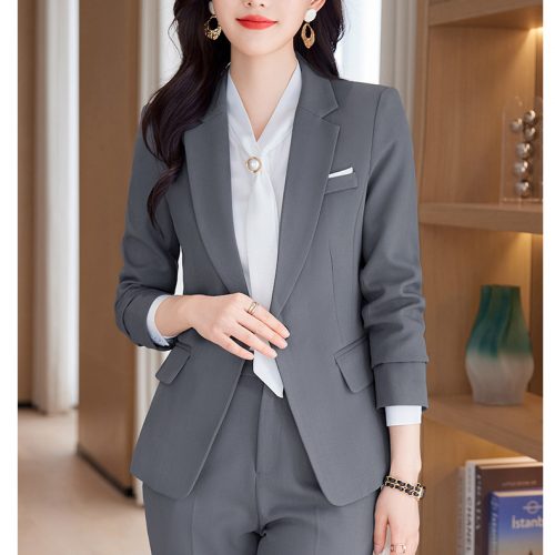 COMBO QUẦN ÁO VEST NỮ TSN007-ÁO KHOÁC + QUẦN XÁM