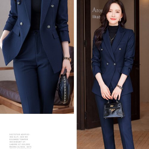 BỘ QUẦN ÁO VEST NỮ TSN034-BỘ-XANH