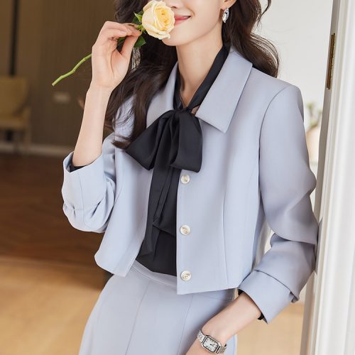 ÁO VEST NỮ TSN035-ÁO-KHOÁC-ĐƠN-MÀU-XÁM