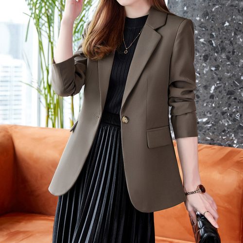 ÁO VEST NỮ TSN012-NÂU (BỘ ĐỒ) + THẮT LƯNG
